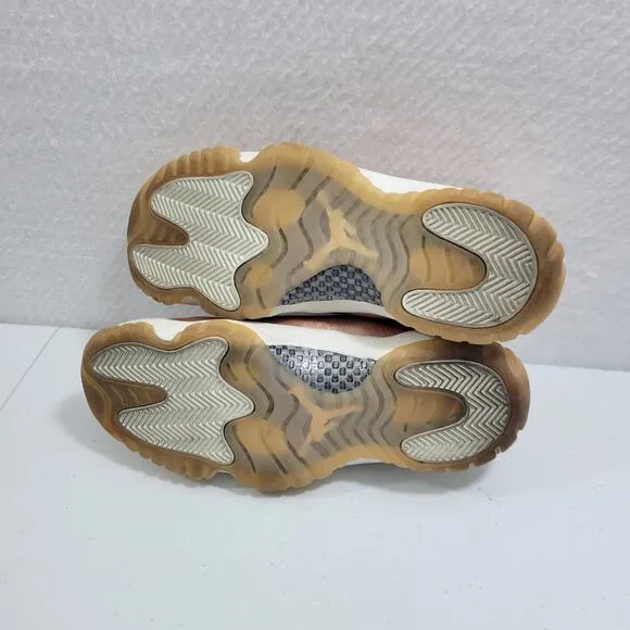 Nike Jordan 11 Retro Women's Low Top Rose Gold Shoes Size 9.5M  12123-1A4