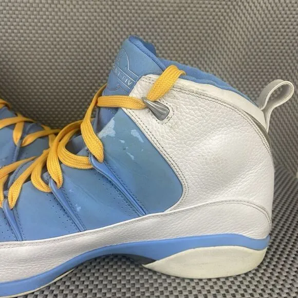 Nike Jordan 9.5 Basketball Shoes Mens Size 16 Blue White Lace Up Hi Top