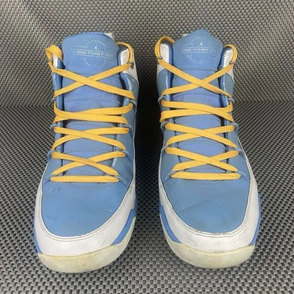 Nike Jordan 9.5 Basketball Shoes Mens Size 16 Blue White Lace Up Hi Top