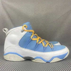 Nike Jordan 9.5 Basketball Shoes Mens Size 16 Blue White Lace Up Hi Top