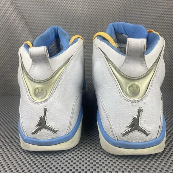 Nike Jordan 9.5 Basketball Shoes Mens Size 16 Blue White Lace Up Hi Top