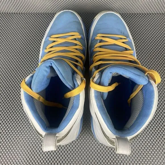 Nike Jordan 9.5 Basketball Shoes Mens Size 16 Blue White Lace Up Hi Top