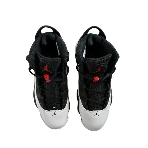 Nike Jordan Men’s Shoes 6 Rings Size 9 Black-University Red-White New