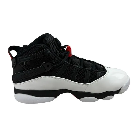 Nike Jordan Men’s Shoes 6 Rings Size 9 Black-University Red-White New