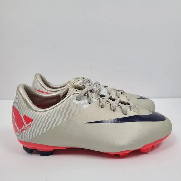 Nike Jr Mercurial Victory ll FG Gray Cleats 442008 051 US Size 2Y
