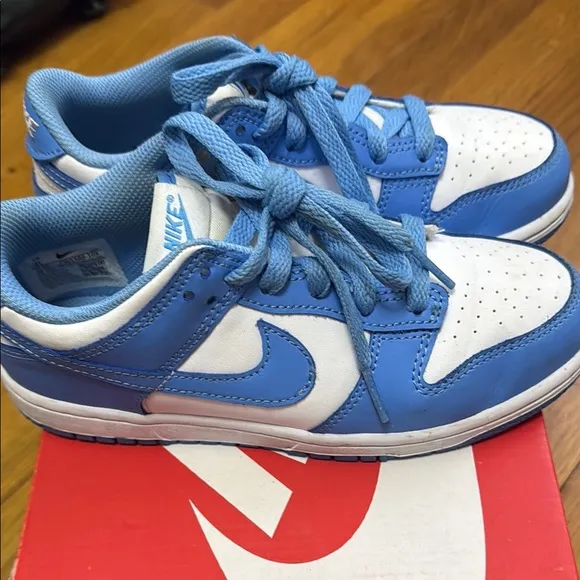 Nike Kids Blue and White Shoes