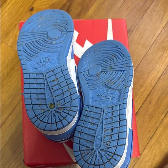 Nike Kids Blue and White Shoes