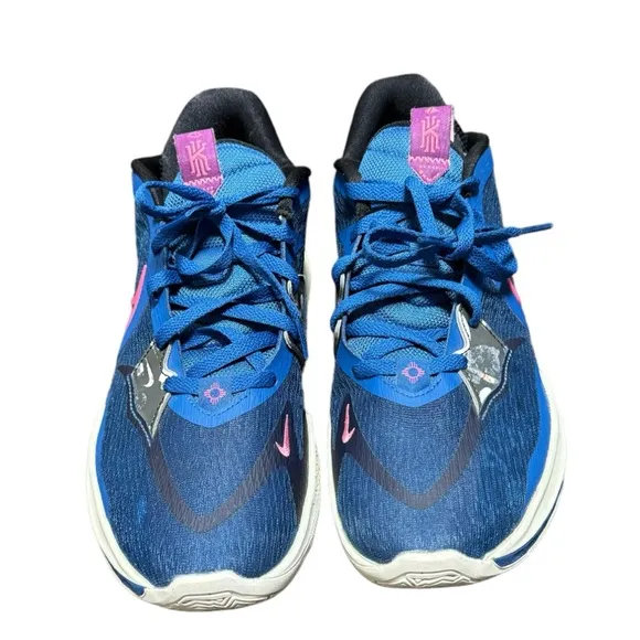 NIKE KYRIE 5 LOW Dark Marina Blue/Pinksicle/Black/ Viotech Shoes DJ6012-400