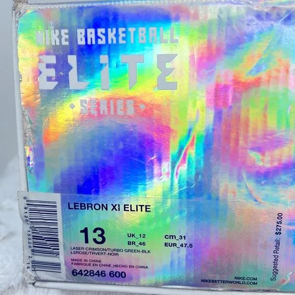 Nike LeBron 11 Elite Basketball Shoes size 13