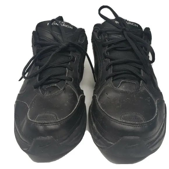 Nike Mens Air Monarch IV Sneaker Shoes‎ Black 416355-001 Low Top Lace Up 10.5