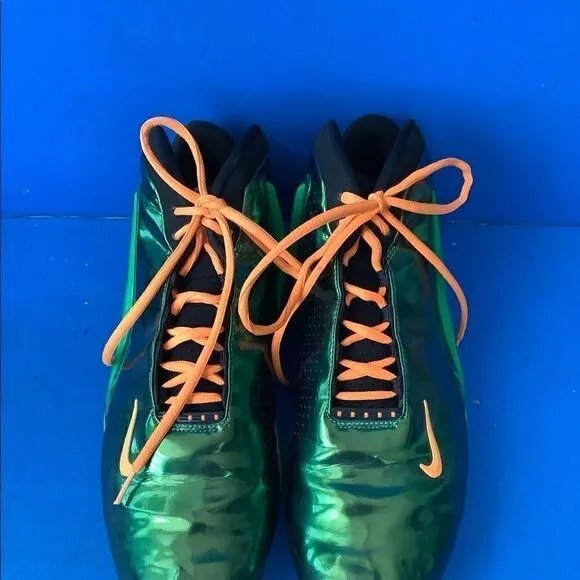 Nike Mens Basketball Shoes Zoom Hyperflight Green 599503-300 2013 Mid Top 10.5