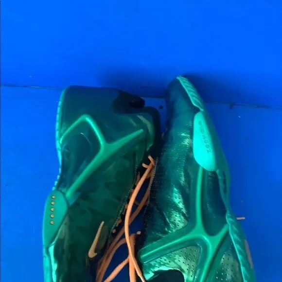Nike Mens Basketball Shoes Zoom Hyperflight Green 599503-300 2013 Mid Top 10.5