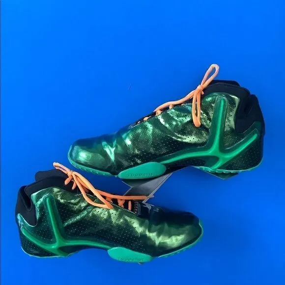 Nike Mens Basketball Shoes Zoom Hyperflight Green 599503-300 2013 Mid Top 10.5