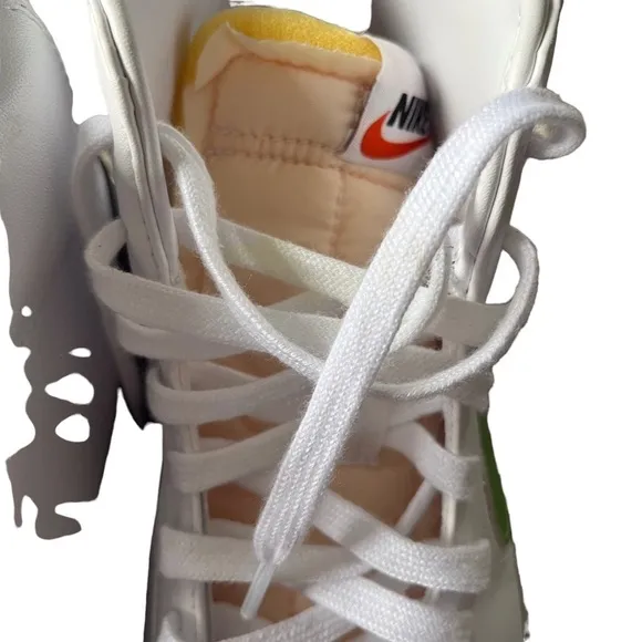 Nike Men’s Blazer Mid 77 Vintage Shoes Sneakers White Green Lace Up BQ6806