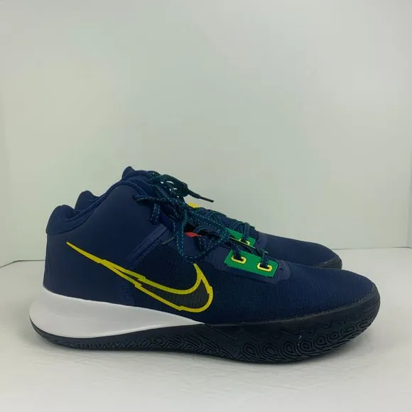 NIKE MEN'S KYRIE FLYTRAP IV BASKETBALL SHOES SNEAKERS CT1972 400 NAVY/WHITE/YEL