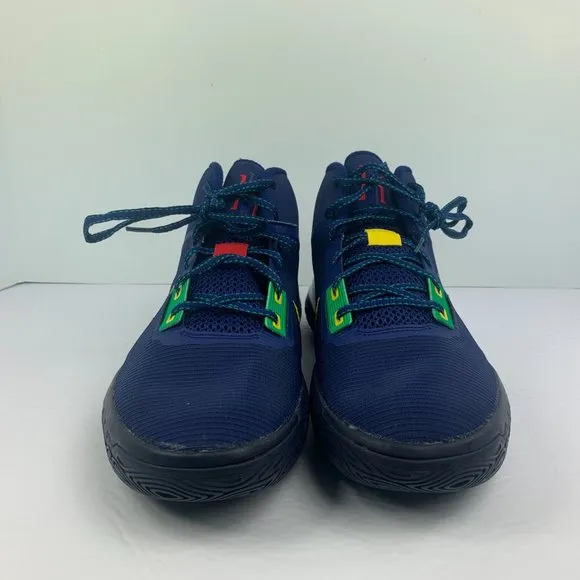 NIKE MEN'S KYRIE FLYTRAP IV BASKETBALL SHOES SNEAKERS CT1972 400 NAVY/WHITE/YEL