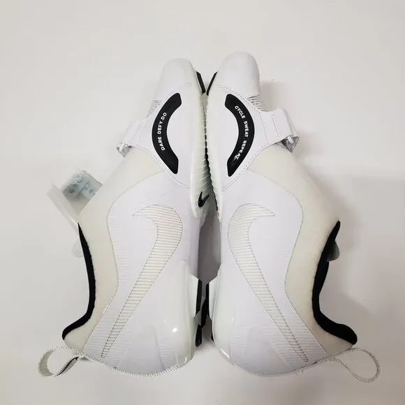 Nike Men's SuperRep Cycle Cycling Shoes in White/black - Size 10