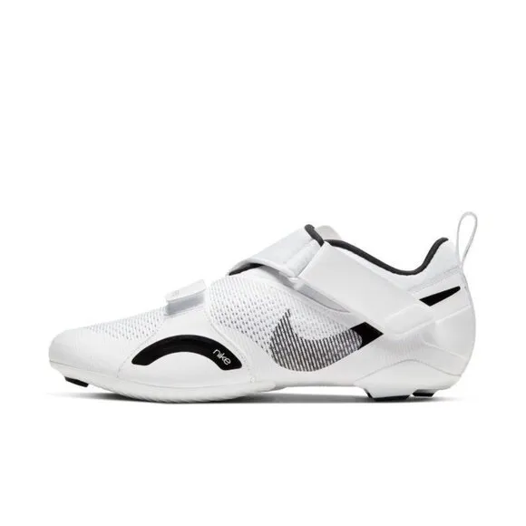 Nike Men's SuperRep Cycle Cycling Shoes in White/black - Size 10