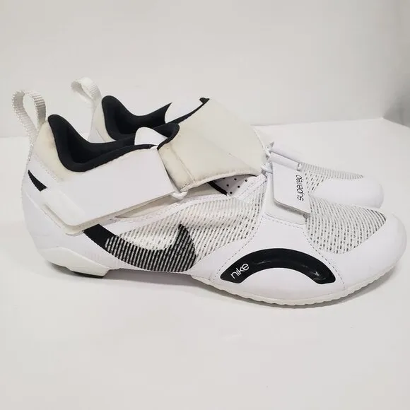 Nike Men's SuperRep Cycle Cycling Shoes in White/black - Size 10