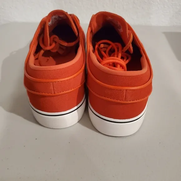 Nike Mens Zoom Stefan Janoski Orange White Suede Skate Shoes Size 13 FD6757-800