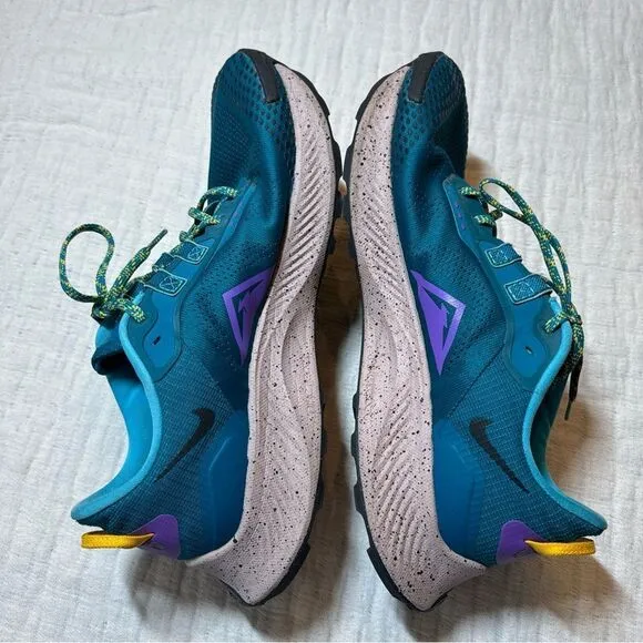 Nike Mens Pegasus Trail 3 Running Shoes Mystic Teal Green Size 12