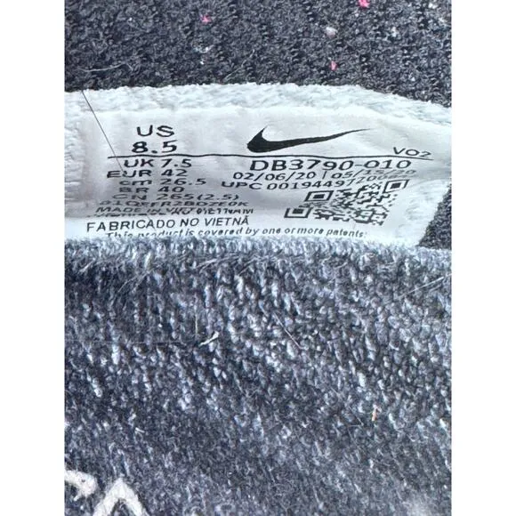 Nike Metcon 6 Flyease Low Top Sneaker Shoes Mens 8.5 Black White DB3790-010