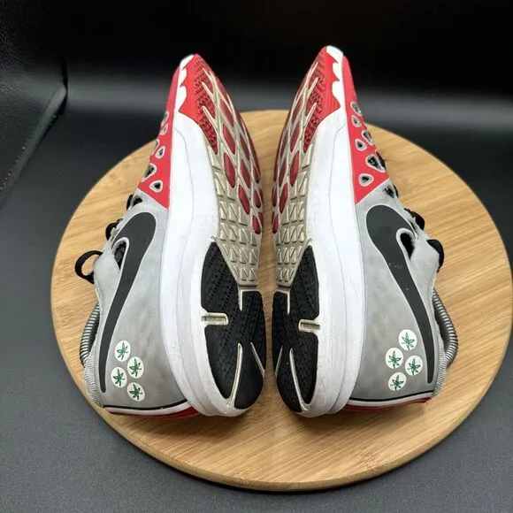 Nike Ohio State Train Speed 4 AMP 844102-603 Red Grey Mens Size 8 Shoes