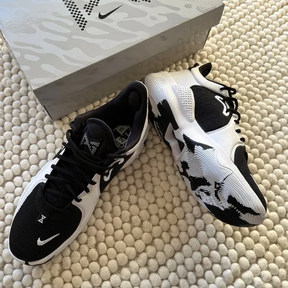 Nike Paul George PG5 Black white Men's Basketball Shoes