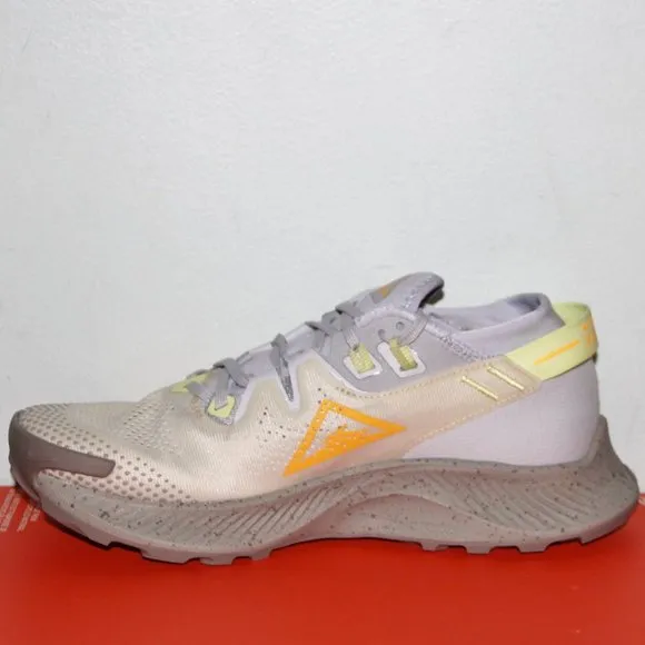 Nike Pegasus Trail 2 Running Shoes Womens 9 Limelight Laser Orange