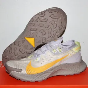 Nike Pegasus Trail 2 Running Shoes Womens 9 Limelight Laser Orange