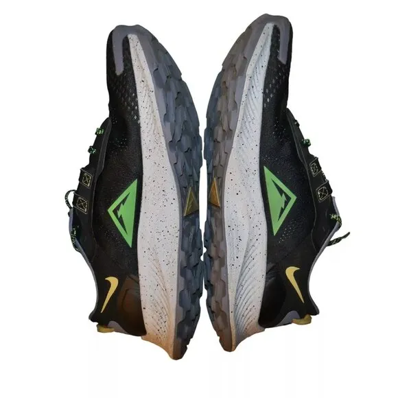 Nike Pegasus Trail 3 Men's Running Shoes Size 14 Black/Green Strike DA8697-004