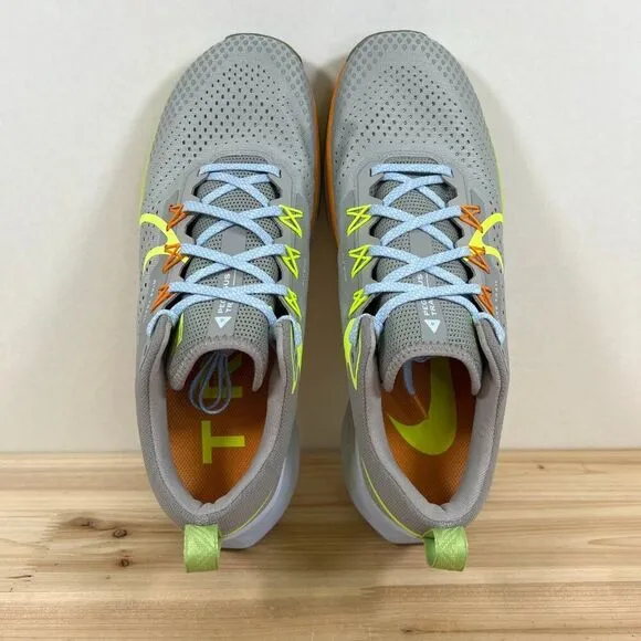 Nike Pegasus Trail 4 running shoes Mens 11 Light iron ore Cobblestone Grey Volt