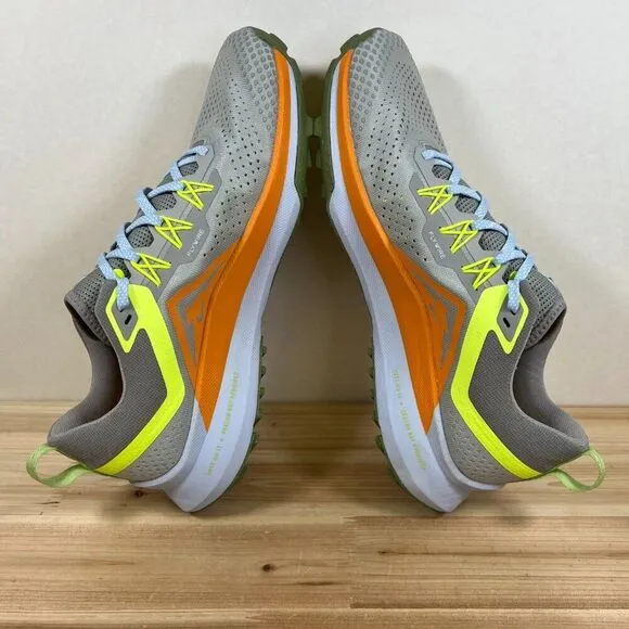 Nike Pegasus Trail 4 running shoes Mens 11 Light iron ore Cobblestone Grey Volt