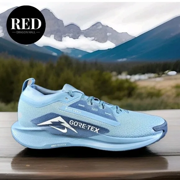 Nike Pegasus Trail 5 GORE-TEX Smokey Blue Light Silver FQ0908-005 - Men's Sz 12