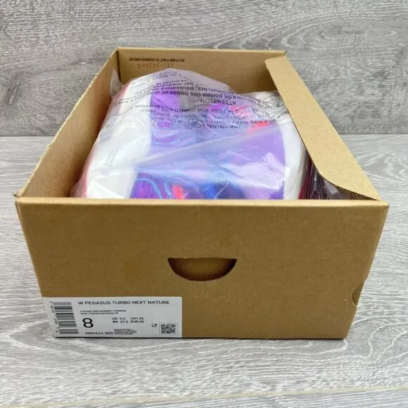 Nike Pegasus Turbo Zoom X Running Shoes Women's Size 8 Fuchsia NEW