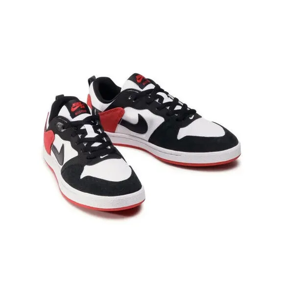 Nike SB Alleyoop CJ0882-102 Sneaker Men's 10 Black Wahite Red Skate Shoes HAM98