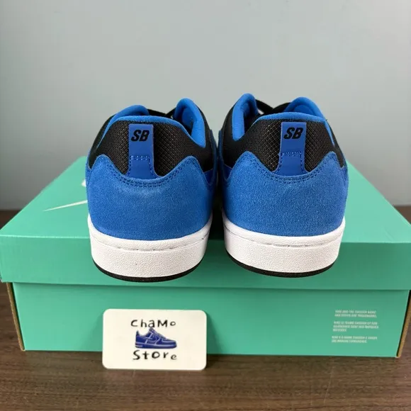 Nike SB Alleyoop Skate Shoes Blue/ Black Solarsoft CJ0882-004 Men’s Sz