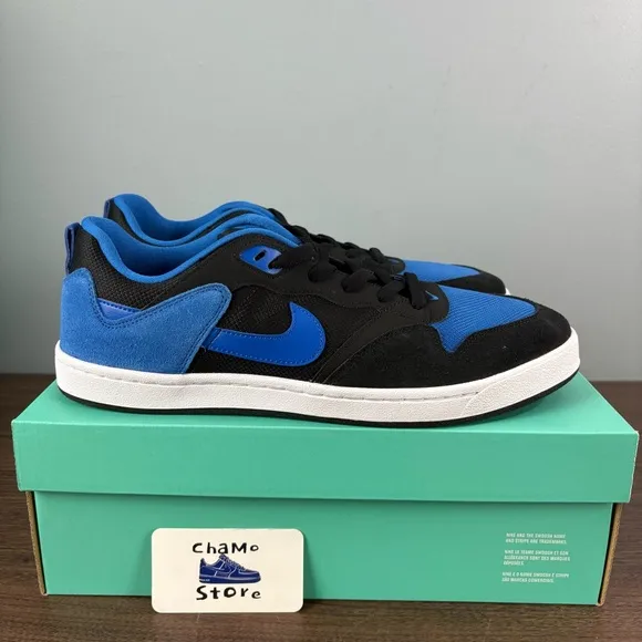 Nike SB Alleyoop Skate Shoes Blue/ Black Solarsoft CJ0882-004 Men’s Sz