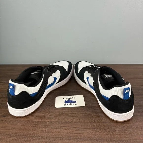 Nike SB Alleyoop White Team Royal Blue Black CJ0882-104 Skate Shoes Men’s Sz