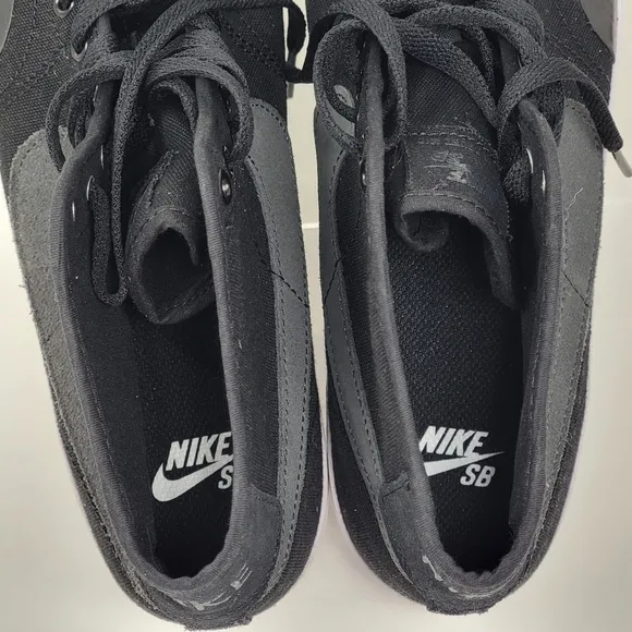 Nike SB Blazer Court Mid Premium Skate Shoes Black FB1378-001 Mens Size 10.5 New