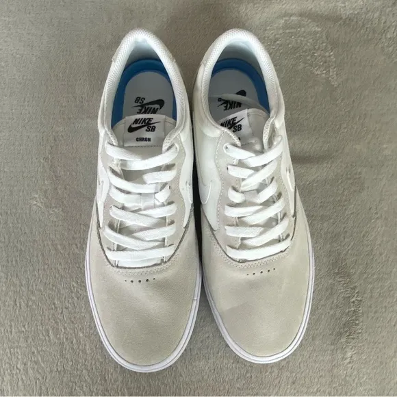 Nike SB Chron Men's Sneakers Shoes Size 10 White Gray Solarsoft Skate NEW