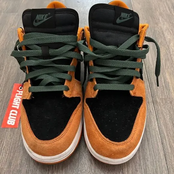Nike SB Dunk Low &quot;Ceramic&quot; 2020 Orange Green Retro Sneaker Shoes Men's Size 9