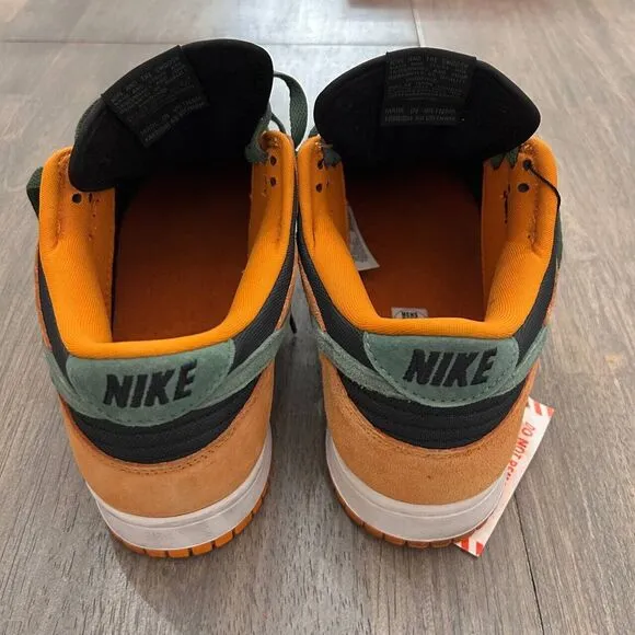 Nike SB Dunk Low &quot;Ceramic&quot; 2020 Orange Green Retro Sneaker Shoes Men's Size 9