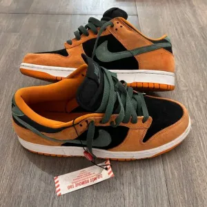 Nike SB Dunk Low &quot;Ceramic&quot; 2020 Orange Green Retro Sneaker Shoes Men's Size 9