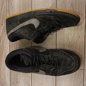 NIKE SB Dunk Low Pro 'Fog' Black Grey Gum Fade 12 Mens Shoes Sneakers BQ6817-010
