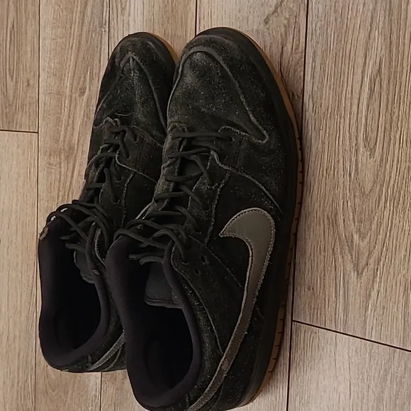 NIKE SB Dunk Low Pro 'Fog' Black Grey Gum Fade 12 Mens Shoes Sneakers BQ6817-010