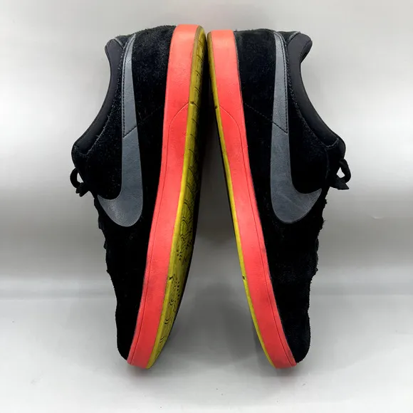 Nike Sb Eric Koston Suede Sneakers Men's Size 11.5 Black Red Low Top Skate Shoes