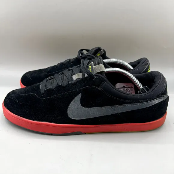 Nike Sb Eric Koston Suede Sneakers Men's Size 11.5 Black Red Low Top Skate Shoes
