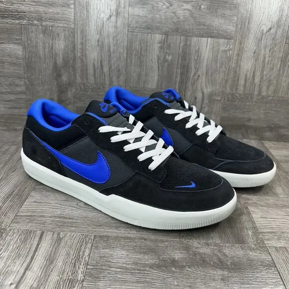 Nike SB Force 58 Men's size 13 Black Blue White Skate Shoes DV5477-004
