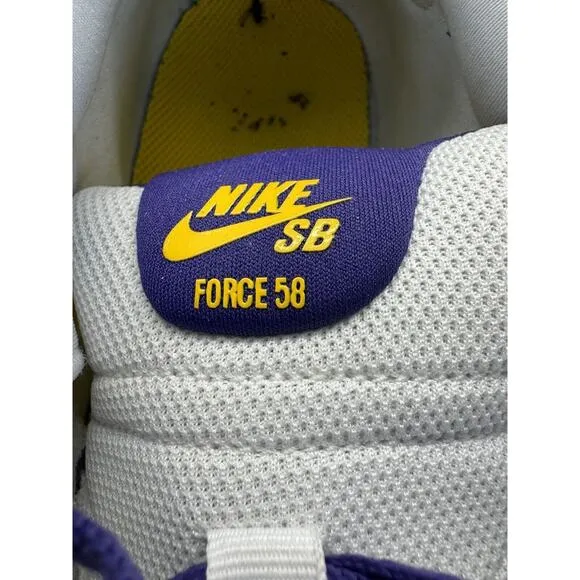 Nike SB Force 58 Skate Shoes, Court Purple/White/White/Amarillo DV5477-500